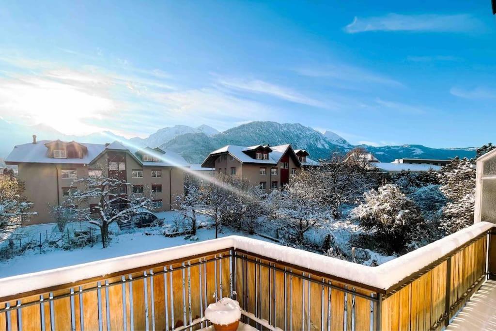 -The Urbanist- Mountainview Parking Garden 3Bd Villa Unterseen Buitenkant foto